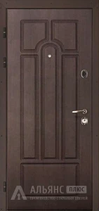 Дверь в коттедж из натурального шпона беленый дуб в классическом стиле на заказ №18 внутренняя - фото