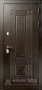Глухая входная дверь темный кварц №59 внешняя - фото