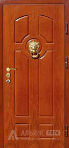 Надежная дверь с тремя контурами уплотнения для загородного дома на заказ №3 внешняя - фото